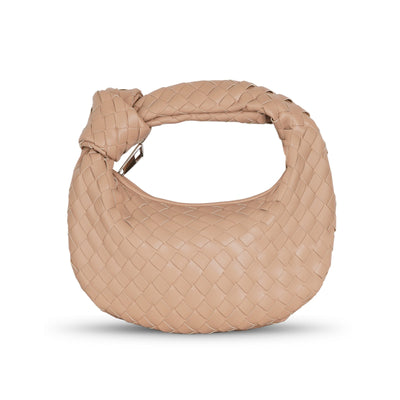 Woven Bag Fashion Cowhorn Knotted Handbag Armpit Bag Handbag