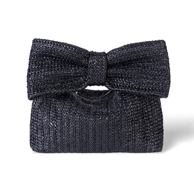 Bow woven handbag, cross-border small handbag, hand-held bag