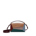 Women's bag geometric shape color contrast splicing handbag Small square bag shoulder  handbags