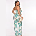 Sexy Printed Chest Wrapped Jumpsuit Nightclub Women's Casual Jumpsuit