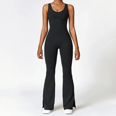 Yoga Jumpsuits Women Flared Pants Rompers Fitness Sets Gym Overalls Clothing Workout Outfits Sport Suits Femme Mono Mujer