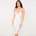 Double Layer Satin Bodycon Dress Women Party Dress New White House of Cb Bodycon Dress Celebrity Evening Club Dress