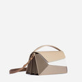 Women's bag geometric shape color contrast splicing handbag Small square bag shoulder  handbags