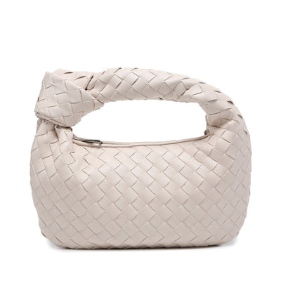 Woven Bag Fashion Cowhorn Knotted Handbag Armpit Bag Handbag