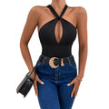 New Cross Sleeveless Jumpsuit Sling Sexy Cutout Women's Jumpsuit